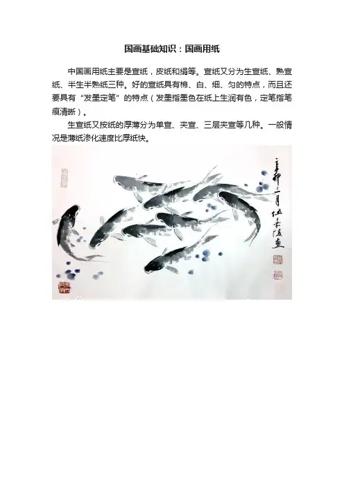 国画基础知识：国画用纸