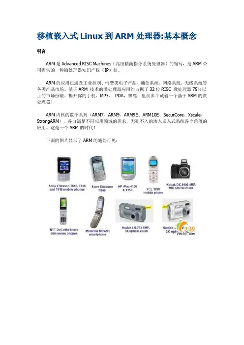 移植嵌入式Linux到ARM处理器基本概念