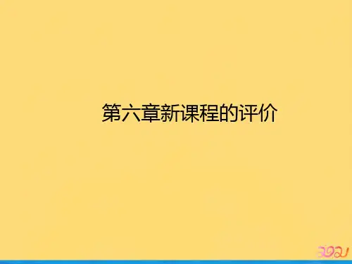 第六章新课程的评价优品ppt