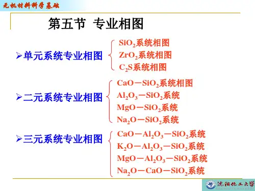 沈阳化工大学无机材料科学基础6-4 专业相图