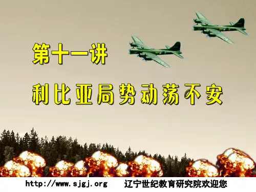 第十一讲 利比亚局势动荡不安