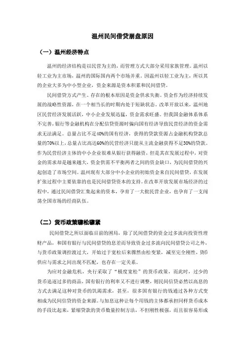 温州民间借贷
