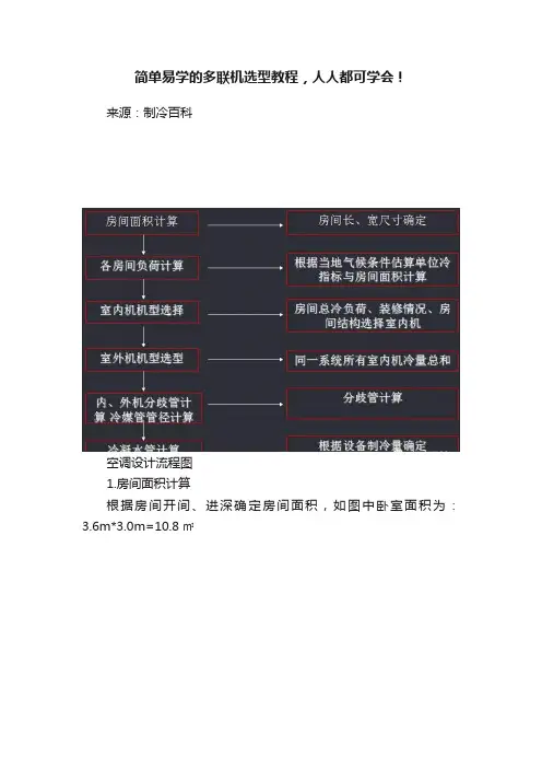 简单易学的多联机选型教程，人人都可学会！