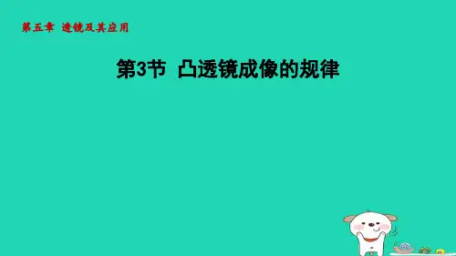 八年级物理上册第五章透镜及其应用第3节凸透镜成像的规律课件新版新人教版