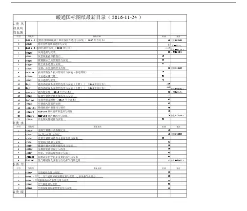 暖通空调国标图集目录.doc