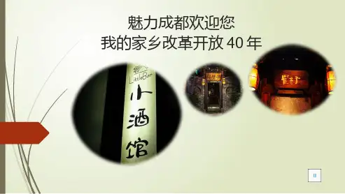 我的家乡成都改革开放40年变化课件