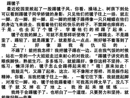 演示文稿(三年级作文)