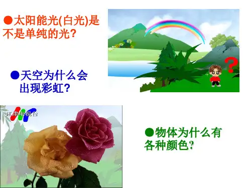 浙教版七级科学光的色散