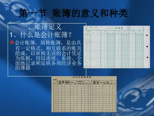 登记账簿PPT课件