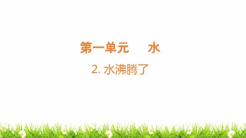 最新教科版人小学科学三年级上册《水沸腾了》教学课件
