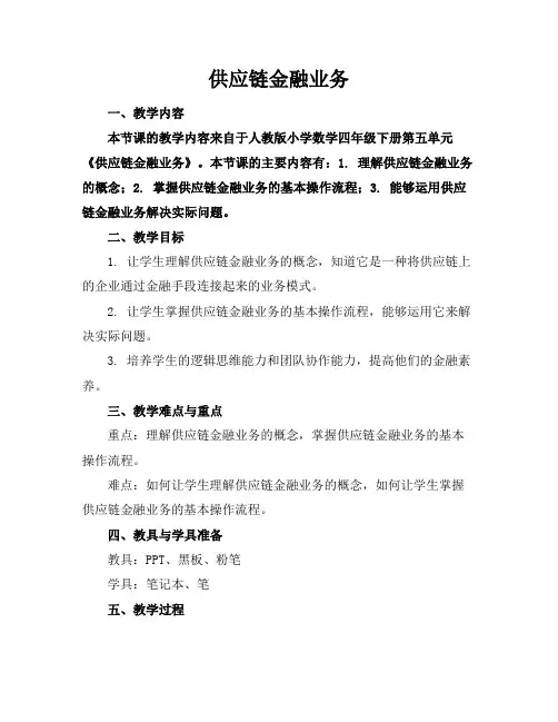 供应链金融业务