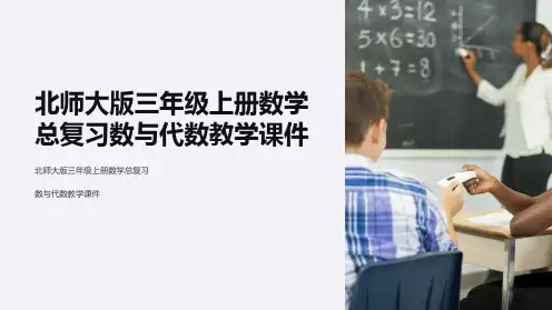 北师大版三年级上册数学总复习数与代数教学课件