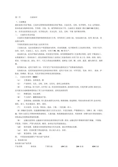 白油、溶剂油