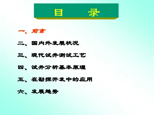 现代试井技术