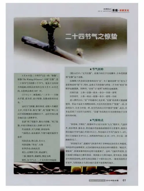 二十四节气之惊蛰