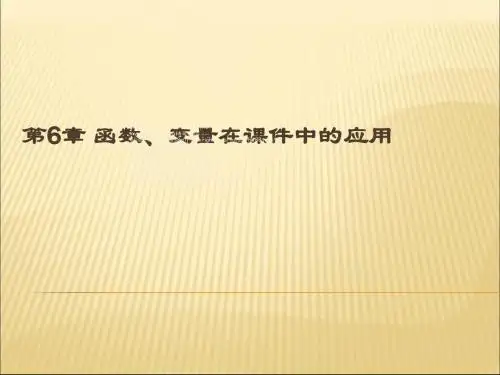 函数、变量在课件中应用-PPT文档资料
