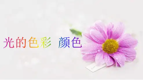 苏科版-物理-八年级上册-课件1：3.1光的色彩  颜色