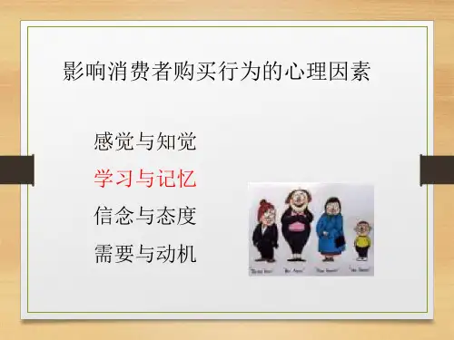 消费者学习与记忆