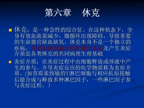 第六章     休克
