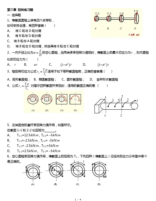 (完整版)扭转练习题
