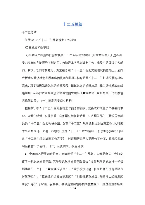 十二五总结