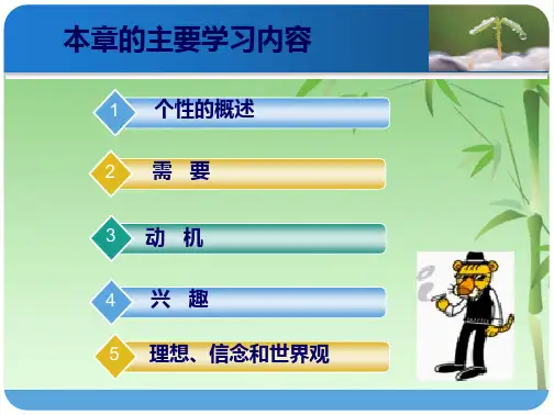 个性和个性倾向性(共47张PPT)