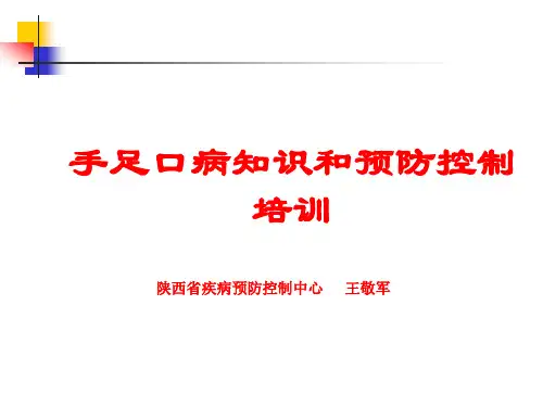 手足口病知识和预防控制培训
