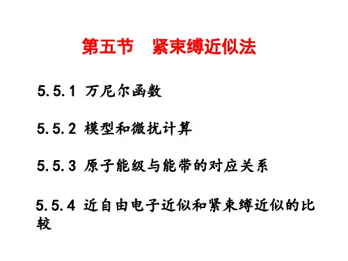 上海师大固体物理 第五章(4)紧束缚近似法