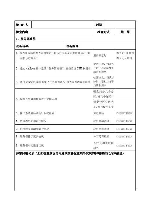 运维报告(周报)