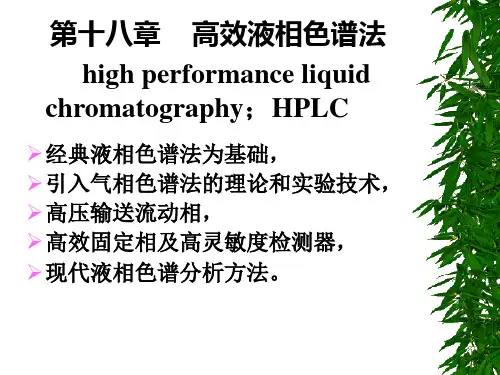 高效液相色谱法