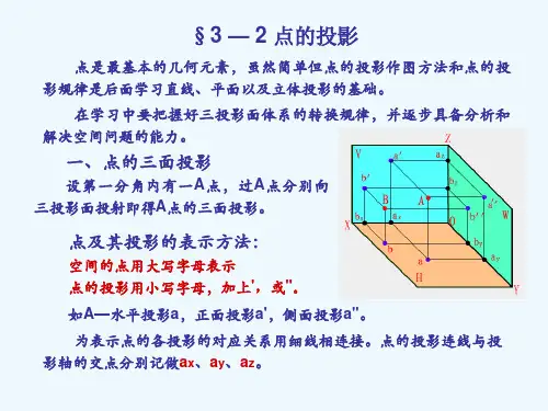 点的三面投影规律