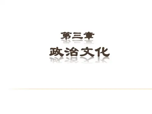 政治学第三章政治文化