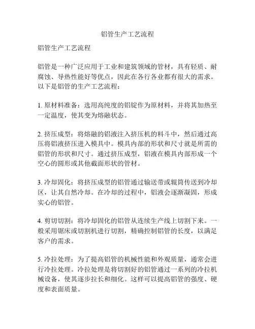 铝管生产工艺流程