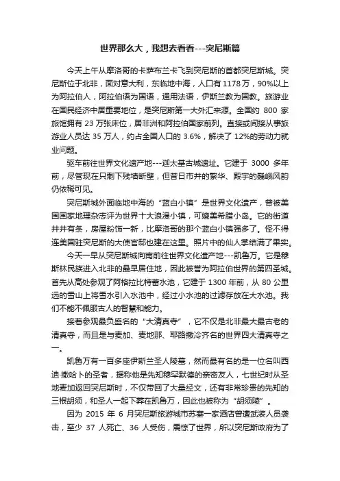 世界那么大，我想去看看---突尼斯篇