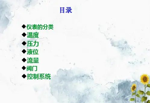 化工仪表基础知识培训