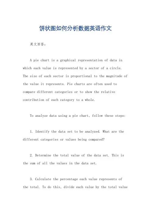 饼状图如何分析数据英语作文
