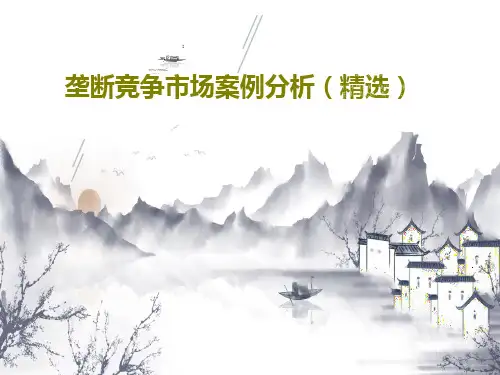 垄断竞争市场案例分析(精选)PPT43页