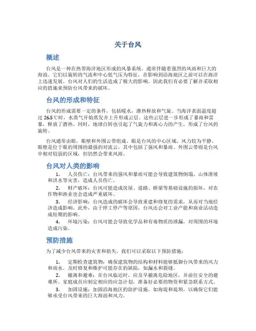 关于台风作文