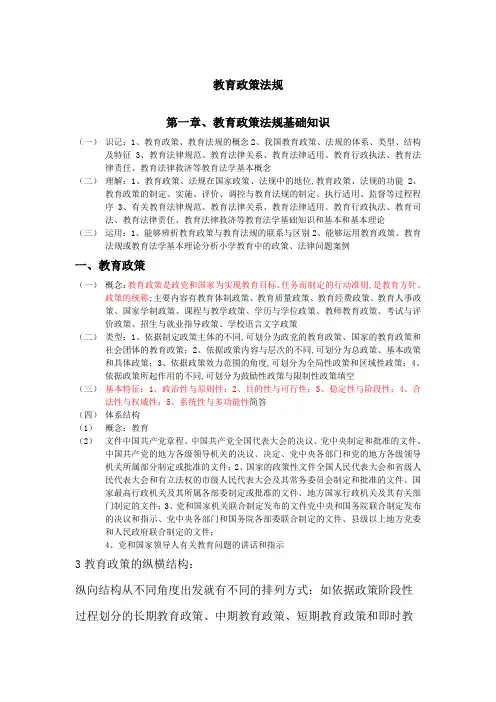 教育政策法规