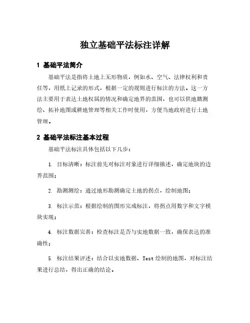 独立基础平法标注详解