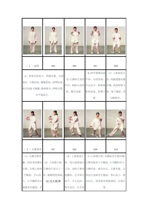 42式太极拳图解教程