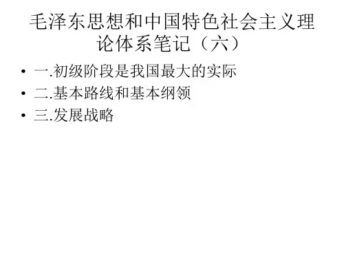 毛中特笔记.ppt