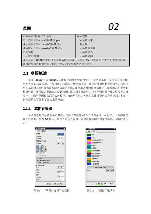 第二章UG草图分析