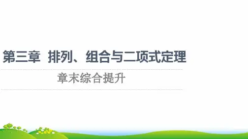 新教材高中数学第3章排列组合与二项式定理章末综合提升课件新人教B版选择性必修第二册