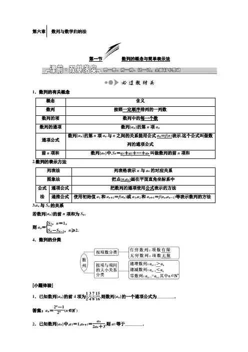 高中数学专题复习-数列与数学归纳法