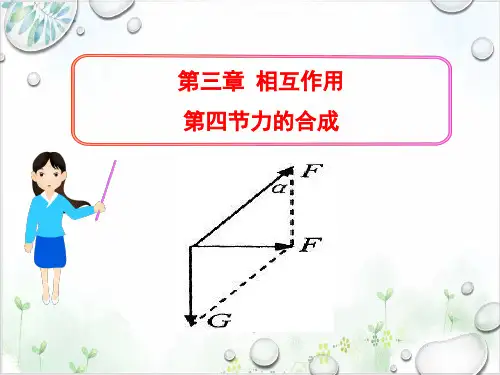 人教版高中物理必修1第三章力的合成课件(计29张)-PPT优秀课件