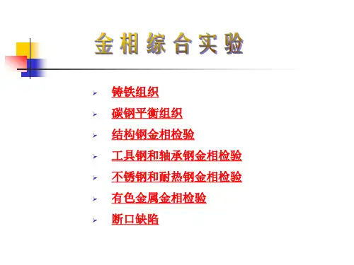 (仅供参考)金属材料的彩色金相图谱PDF