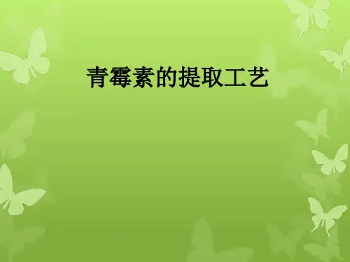 青霉素的提取工艺ppt课件