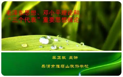 毛邓三概论-第3章