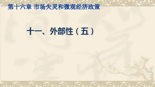 微观经济学外部性(五)